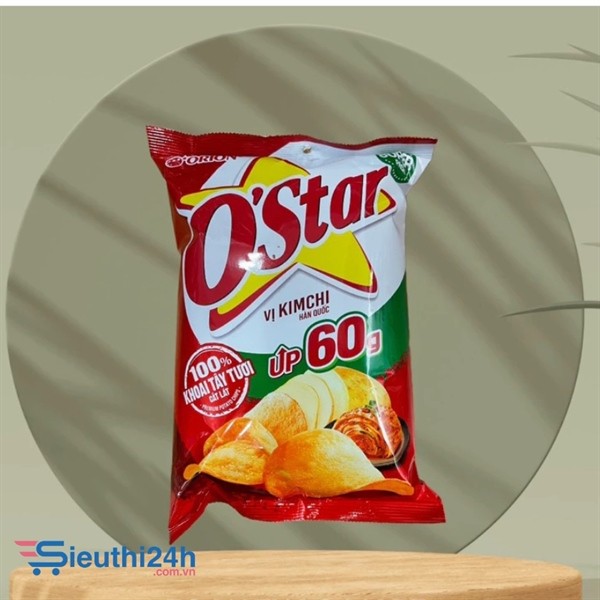 Bim Bim snack khoai tây Orion Ostar vị kim chi 60g