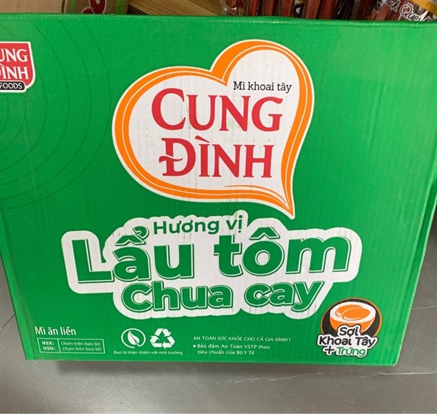 Mỳ tôm cũng đình lẩu chua cay