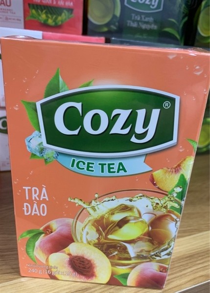 TRà đào cozy hòa tan 16 gói x 15g