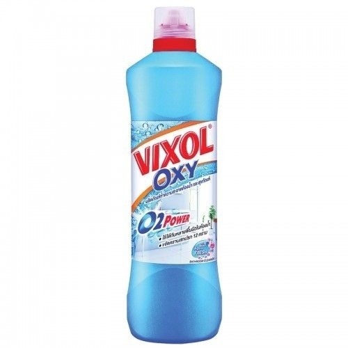 Nước tẩy nhà tăm, bồn cầu Vixol Oxy 700ml xanh