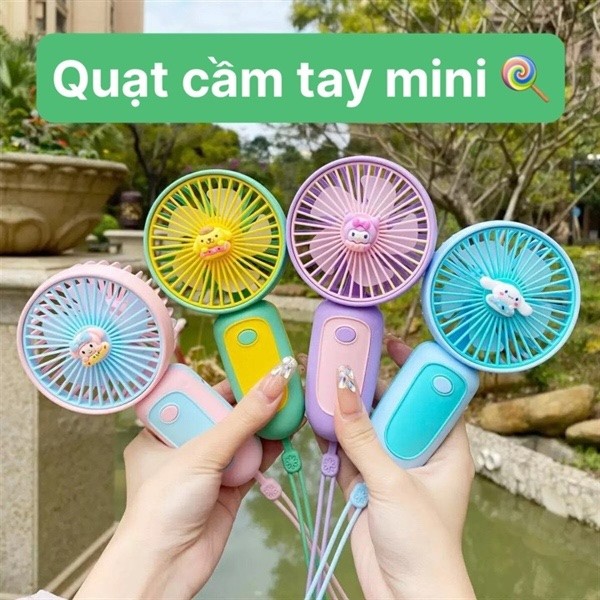 Quạt cầm tay mini tích điện sạc USB Handheld Fan