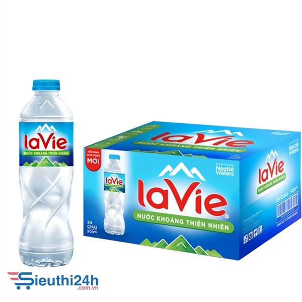 Nước khoáng LaVie chai 500ml