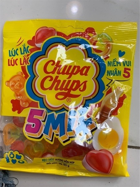 Kẹo dẻo Chupa Chups 5mix 90g