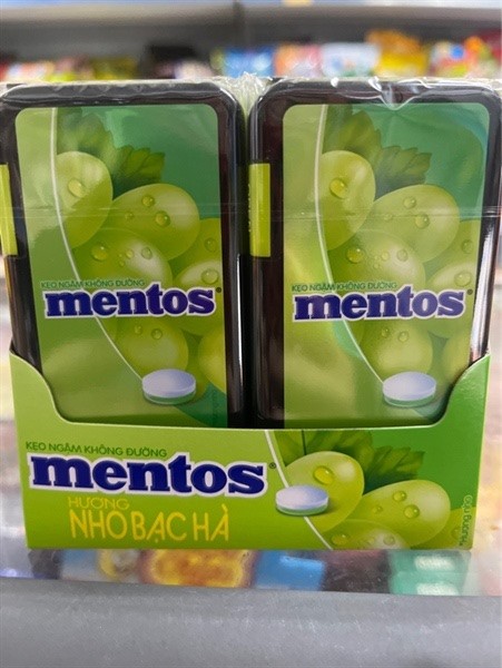 Kẹo ngậm Mentos nho bạc hà