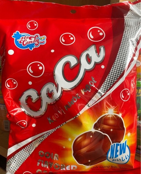 kẹo vị nước ngọt CoCa, Sprite, bò húc