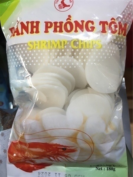 Phồng tôm trắng Tuấn Phương 180g