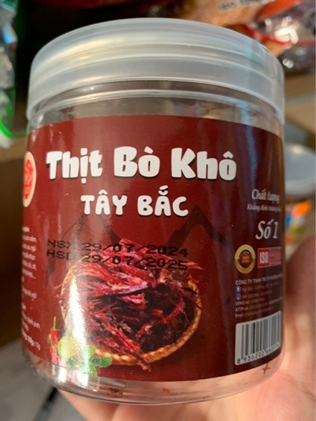 Hộp thịt bò khô Tây Bắc 140g