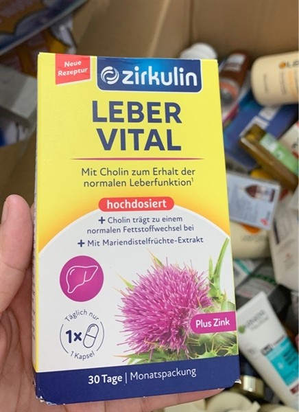 Viên uống bổ gan Zirkulin Leber Vital, 30 viên