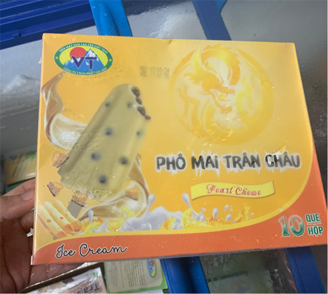 Kem phô mai trân châu