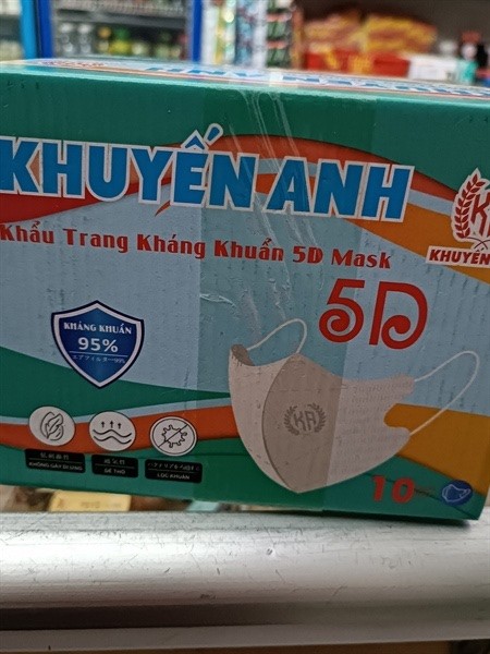 Hộp 100 Chiếc Khẩu Trang 5D Khuyến Anh Mask Tiện Lợi