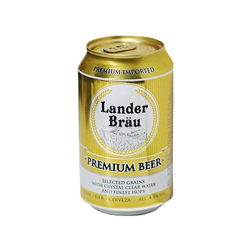 Bia Lander Brau Premium 4.9% Hà Lan – thùng 24 lon 330ml