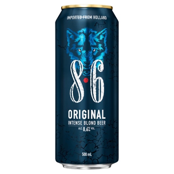 Bia Sói 8.6 Original 8,6% Hà Lan – thùng 24 lon 500ml