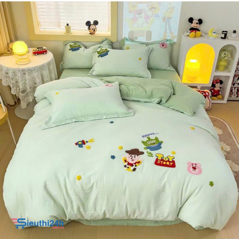 Đũi dệt Disney new design (Bộ 4 món dành cho các bé)