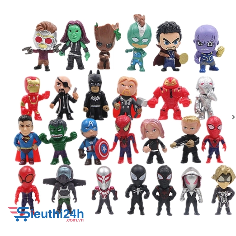 Mô Hình avenger bộ 26 siêu anh hùng - Cao 4cm - Nặng 200gram