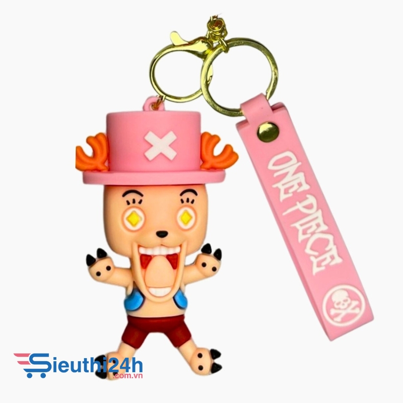Móc Khóa Tony Chopper - Dây móc dài : 11cm - Mô Hình Cao : 6.8cm - Nặng : 50gram