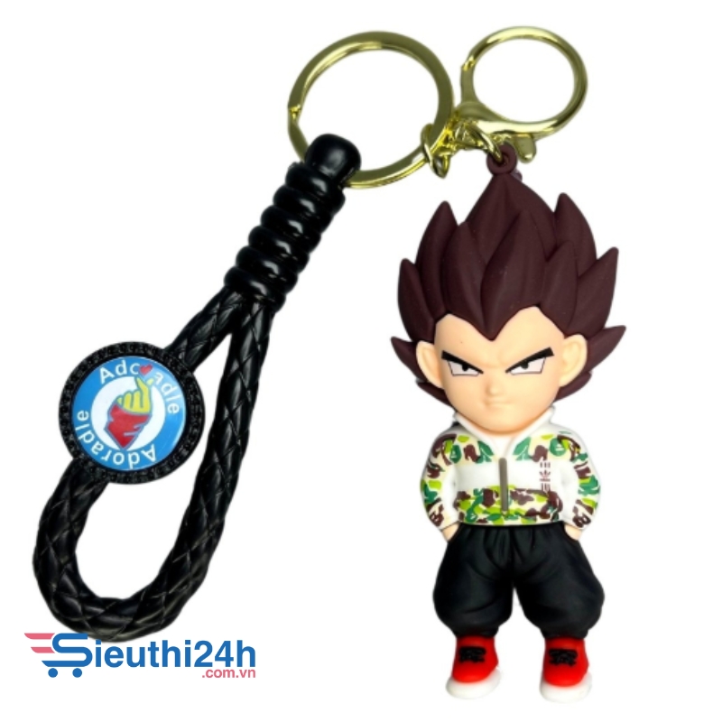 Móc Khóa Vegeta - Dây móc dài : 9.5cm - Mô Hình Cao : 7.6cm - Nặng : 50gram