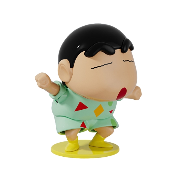 mô hình shin bút chì áo xanh nhạt lắc mông
