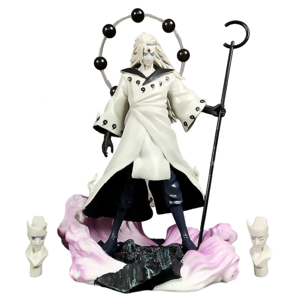 Mô hình Uchiha Madara cao 27cm siêu đẹp có 3 đầu thay thế