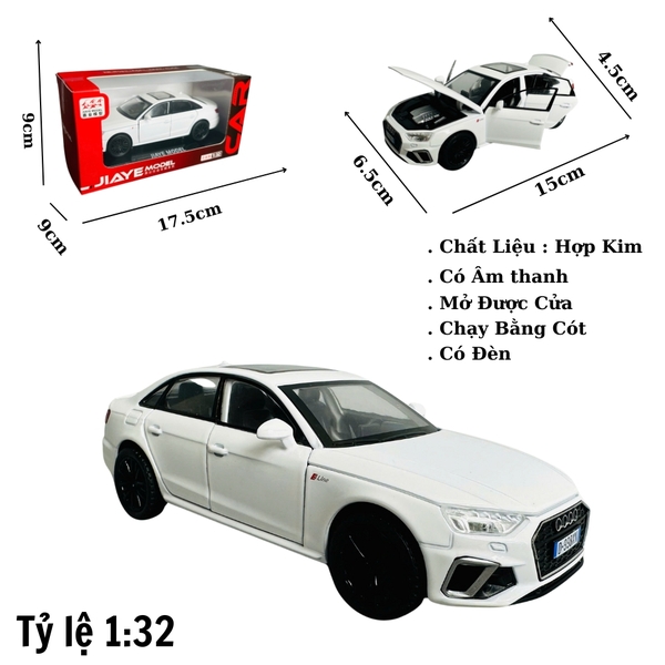Mô Hình xe audi trắng tỉ lệ 1:32