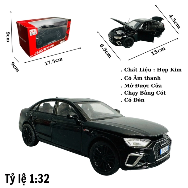 Mô Hình xe audi đen tỉ lệ 1:32
