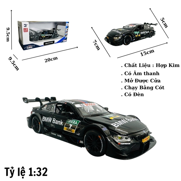 Mô Hình xe bmw sport đen tỉ lệ 1:32