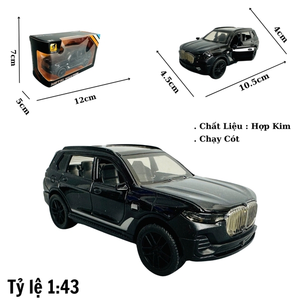 Mô Hình xe bmw đen tỉ lệ 1:43