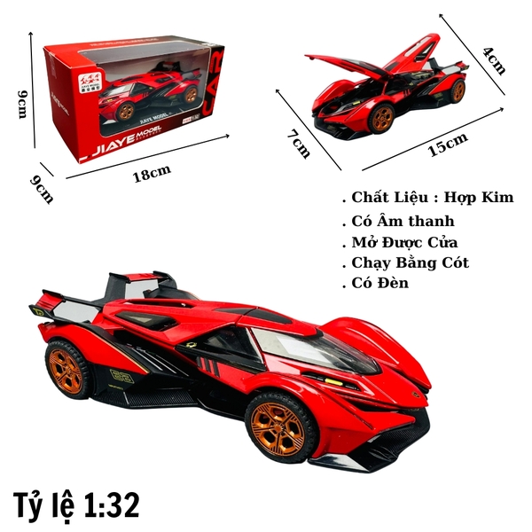 Mô Hình Xe đua F1 đỏ 1:32
