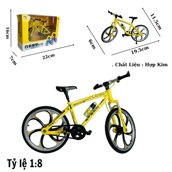 Mô Hình xe đạp vàng địa hình 1:8