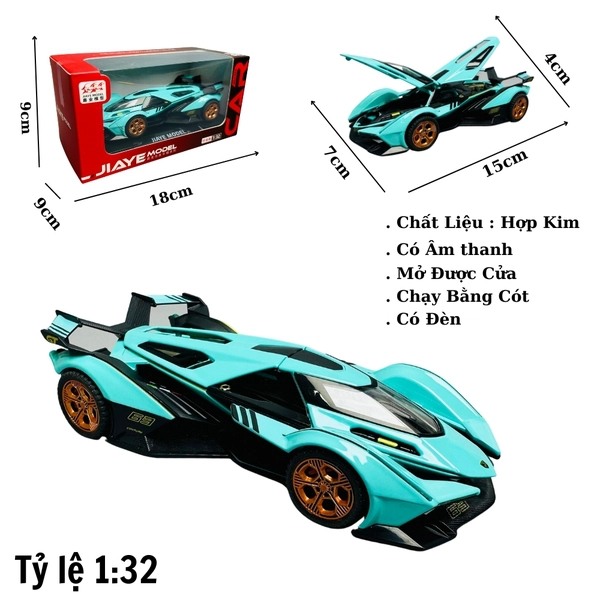 Mô Hình Xe đua F1 xanh ngọc 1:32