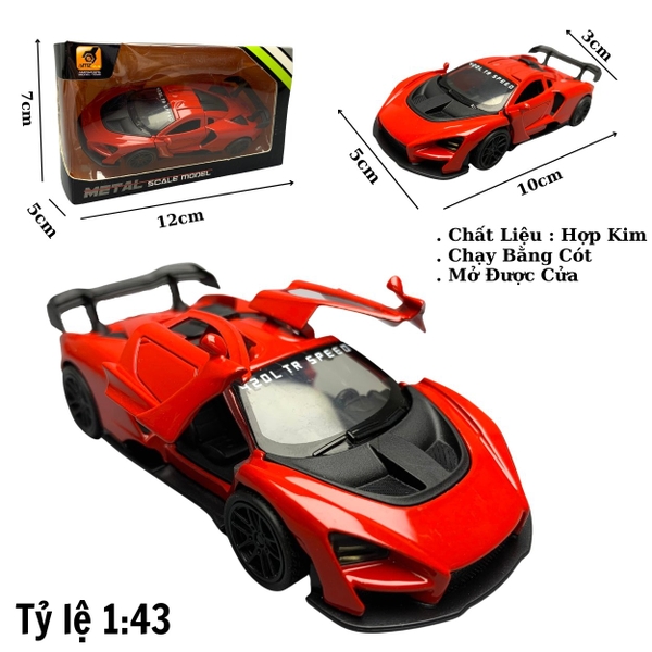 Mô Hình xe Maclaren Đỏ tỉ lệ 1:43
