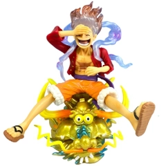 Mô Hình Luffy Gear 5 Áo Đỏ Cưỡi Đầu Rồng
