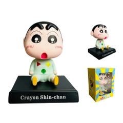 Mô Hình Shin áo xanh lắc đầu