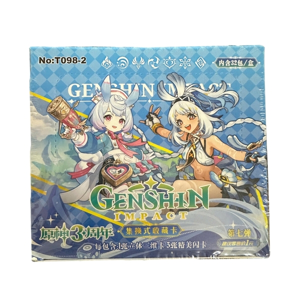 Pack thẻ genshin impact xanh trời