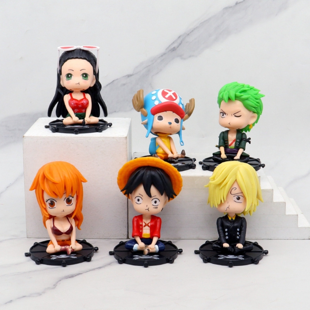 Bộ Mô Hình OnePiece 6 Nhân Vật Cao 8–11cm