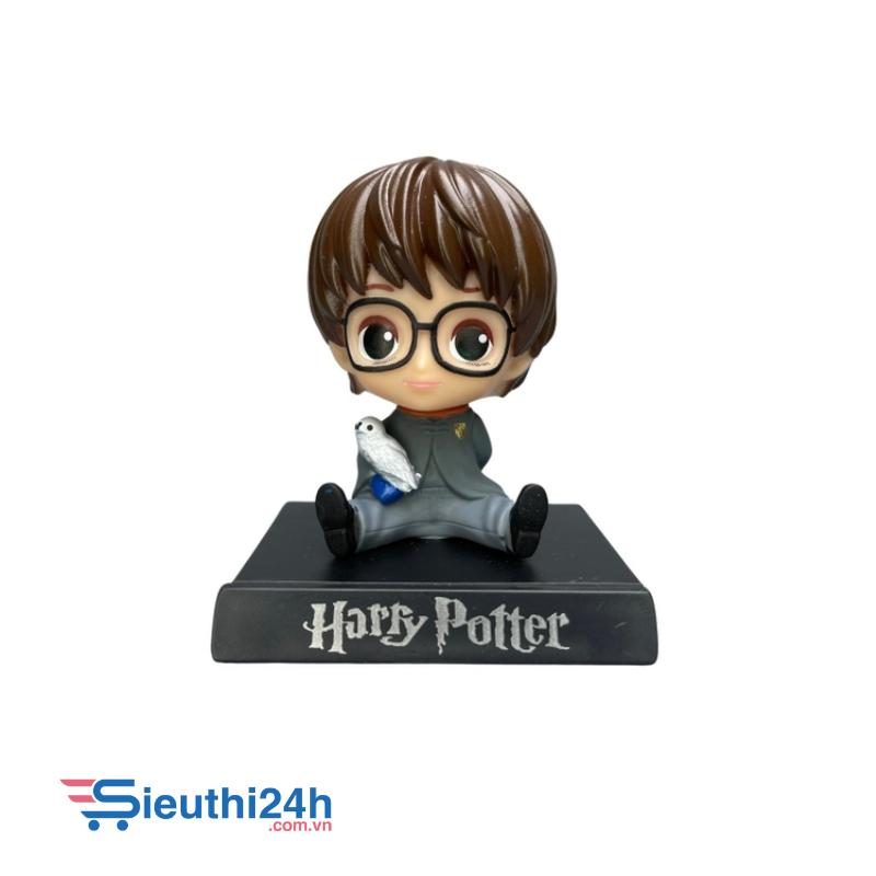 Mô Hình lắc đầu hary potter cầm cú mèo - Cao 12cm
