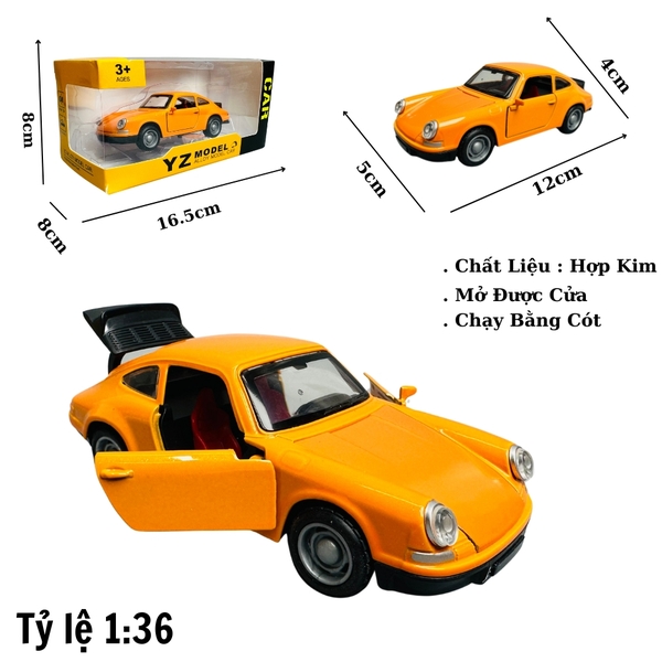 Mô Hình xe poscher cổ cam - tỉ lệ 1:36