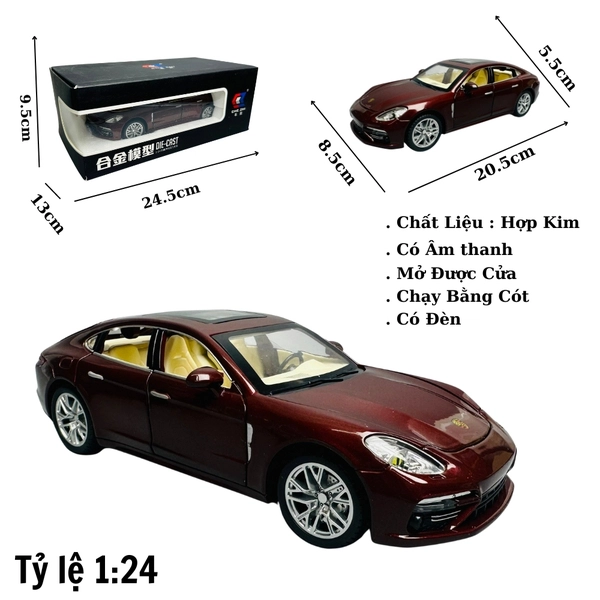 Mô Hình Xe poscher nâu tím 1:24