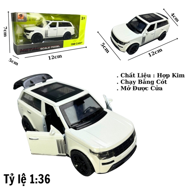 Mô Hình xe Range Rover màu trắng - tỉ lệ 1:36