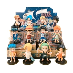 Bộ Mô Hình 12 Nhân Vật Chibi One Piece Blind Box