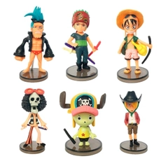 Mô Hình OnePiece Chibi Bộ 6 Nhân Vật Cao 5–7cm