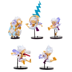 Bộ 6 Mô Hình Luffy Gear 5 Chibi WCF Cao Cấp