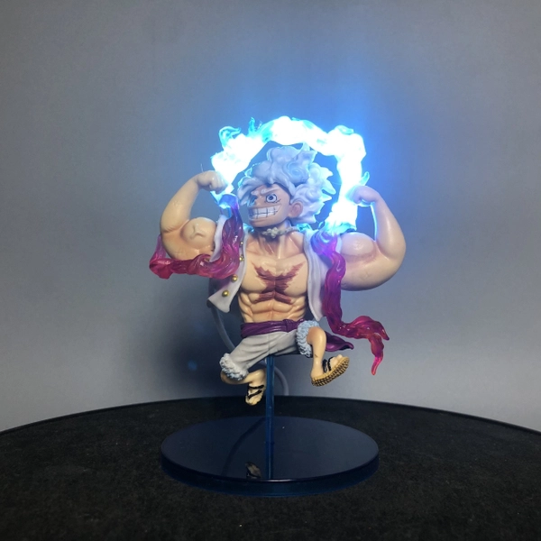 Mô Hình Luffy Gear 5 Cơ Bắp Chế LED – 14cm