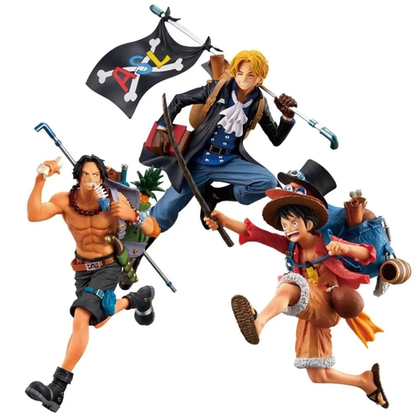 Mô Hình One Piece Luffy – Sabo – Ace Cao 20cm