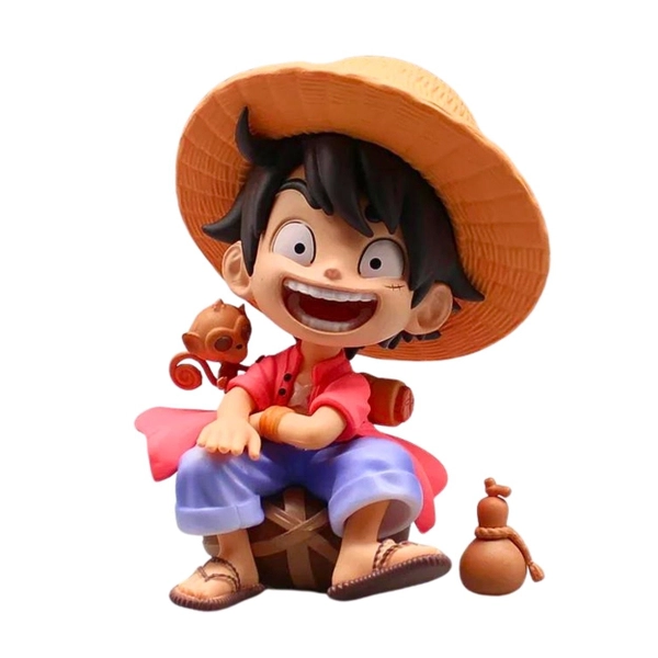 Mô Hình Luffy AI Chibi Ngồi 16cm