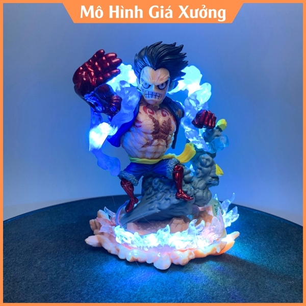 Mô Hình Luffy Gear 4 Led Trạng Thái Chiến Đấu Cao 13cm