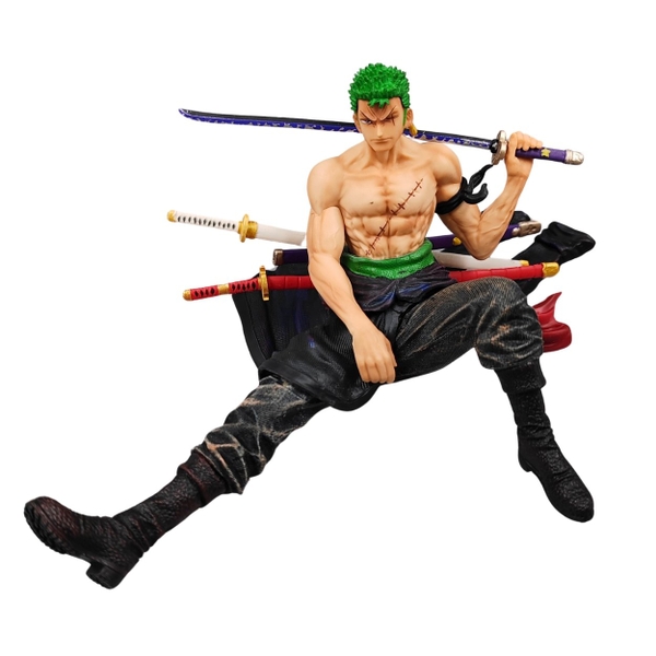 Mô Hình Zoro One Piece Ngồi Vác Kiếm - Cao 11cm