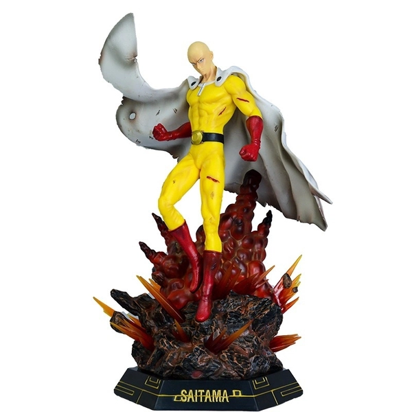 Mô Hình One Punch Man Saitama Dáng Đứng Siêu Ngầu Cao 45cm