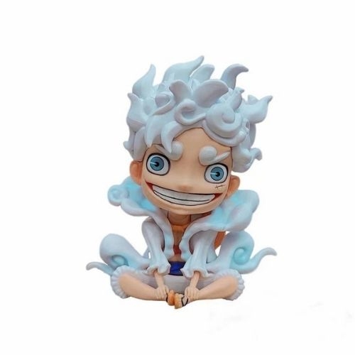 Mô hình OnePiece Luffy gear 5 nika màu trắng chibi siêu dễ thương cao 8cm