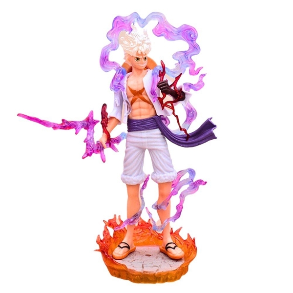 Mô hình Luffy Gear 5 Nika trắng OnePiece cao 20cm