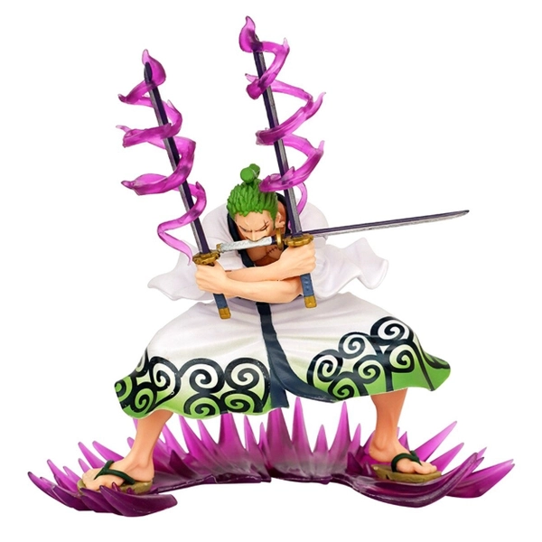 Mô Hình Zoro Wano Tam Kiếm 18cm